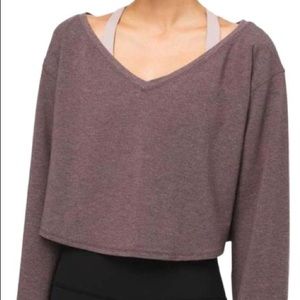 Lululemon antique bark show your depth long sleeve